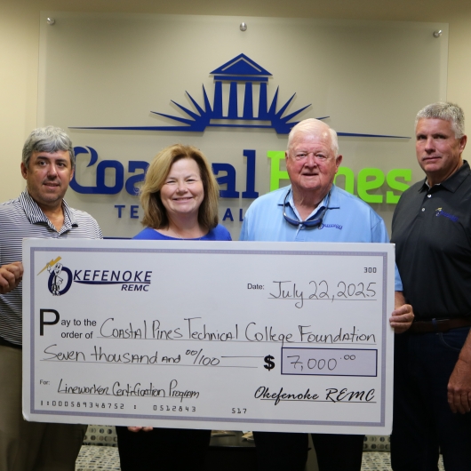 OREMC Donation to Coastal Pines Helps Students Climb Higher